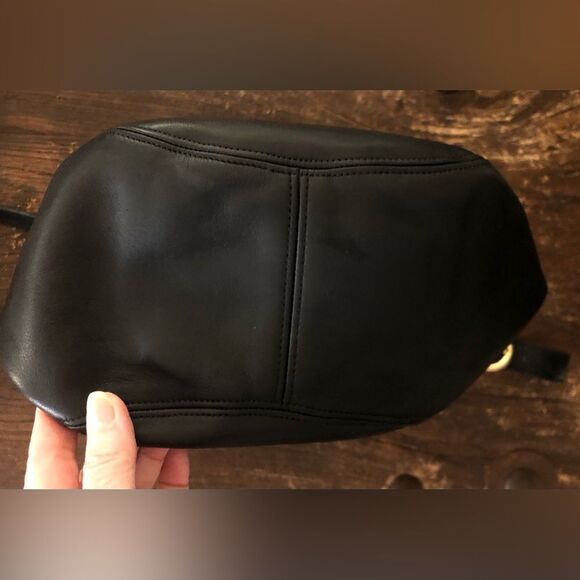 Coach Vintage Monterey Hobo Black Leather Bucket Bag - Picture 10 of 13